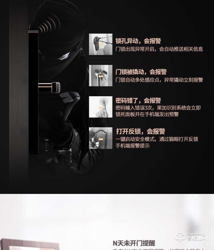 火河智能鎖 互聯網APP開鎖智能鎖