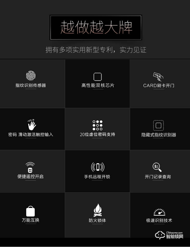 皇佳金指緣智能鎖 全自動(dòng)智能密碼鎖