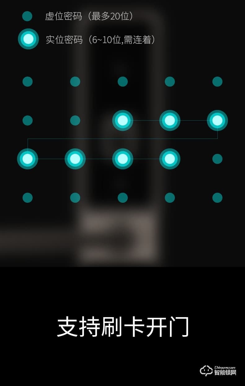 得力智能門鎖 辦公家用防盜門鎖智能刷卡磁卡鎖