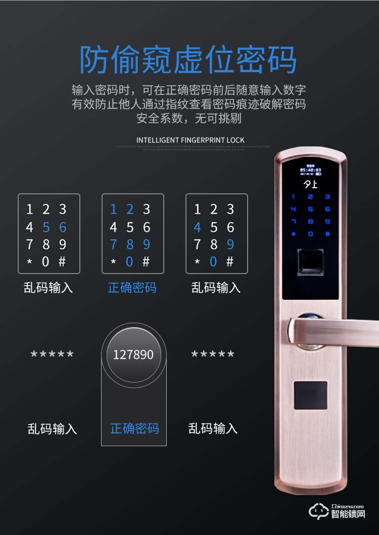 夕上智能鎖 A3感應(yīng)滑蓋電子門鎖密碼鎖