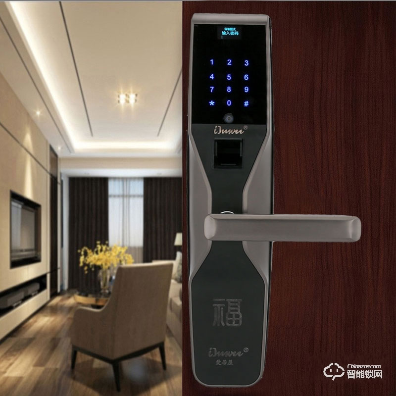 愛居屋智能鎖 F801C鋅合金指紋刷卡密碼鎖