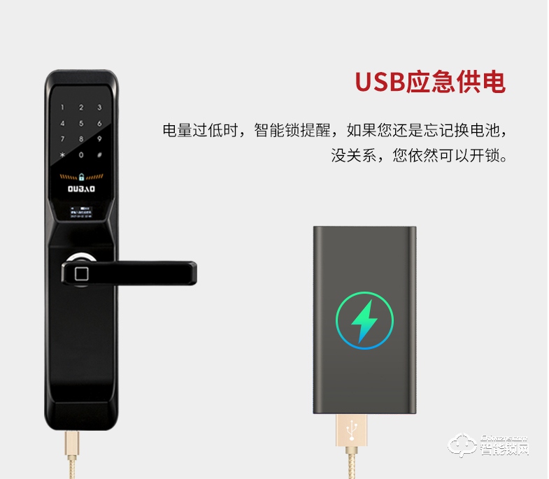 歐寶智能鎖 P50超低功耗 OLED屏智能鎖