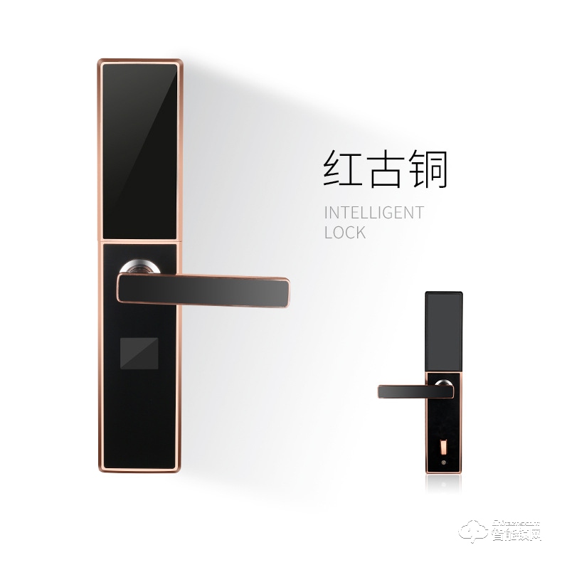 智聯美家智能鎖 M0507自動下滑蓋指紋密碼鎖