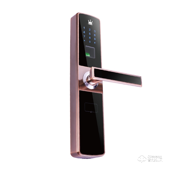 皇冠智能鎖 HG-ZN80A602直板指紋智能鎖