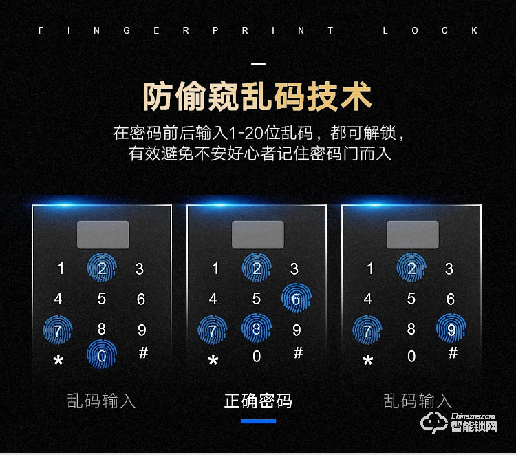 艾創米智能鎖 S119新品家用防盜門大門電子門鎖