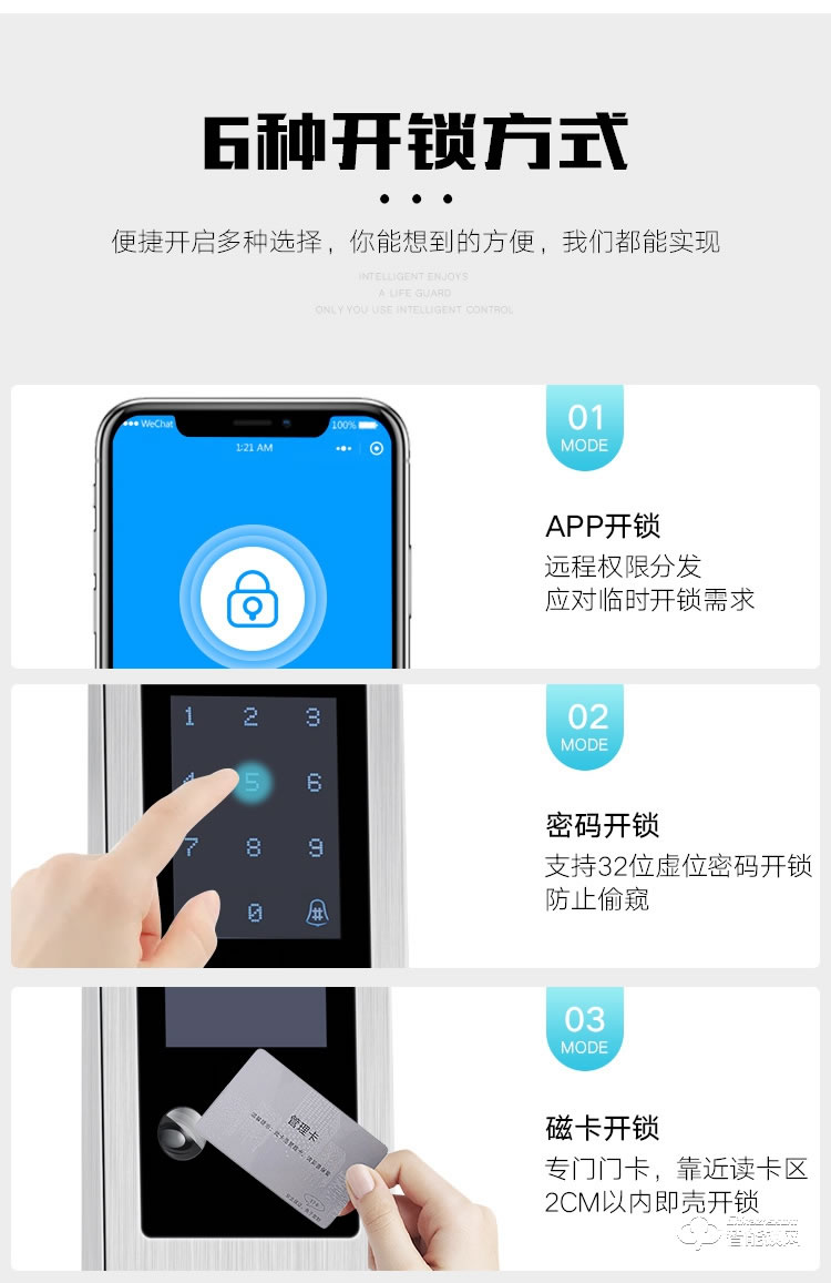 艾創米智能鎖 F3全自動人臉識別智能鎖電子門鎖