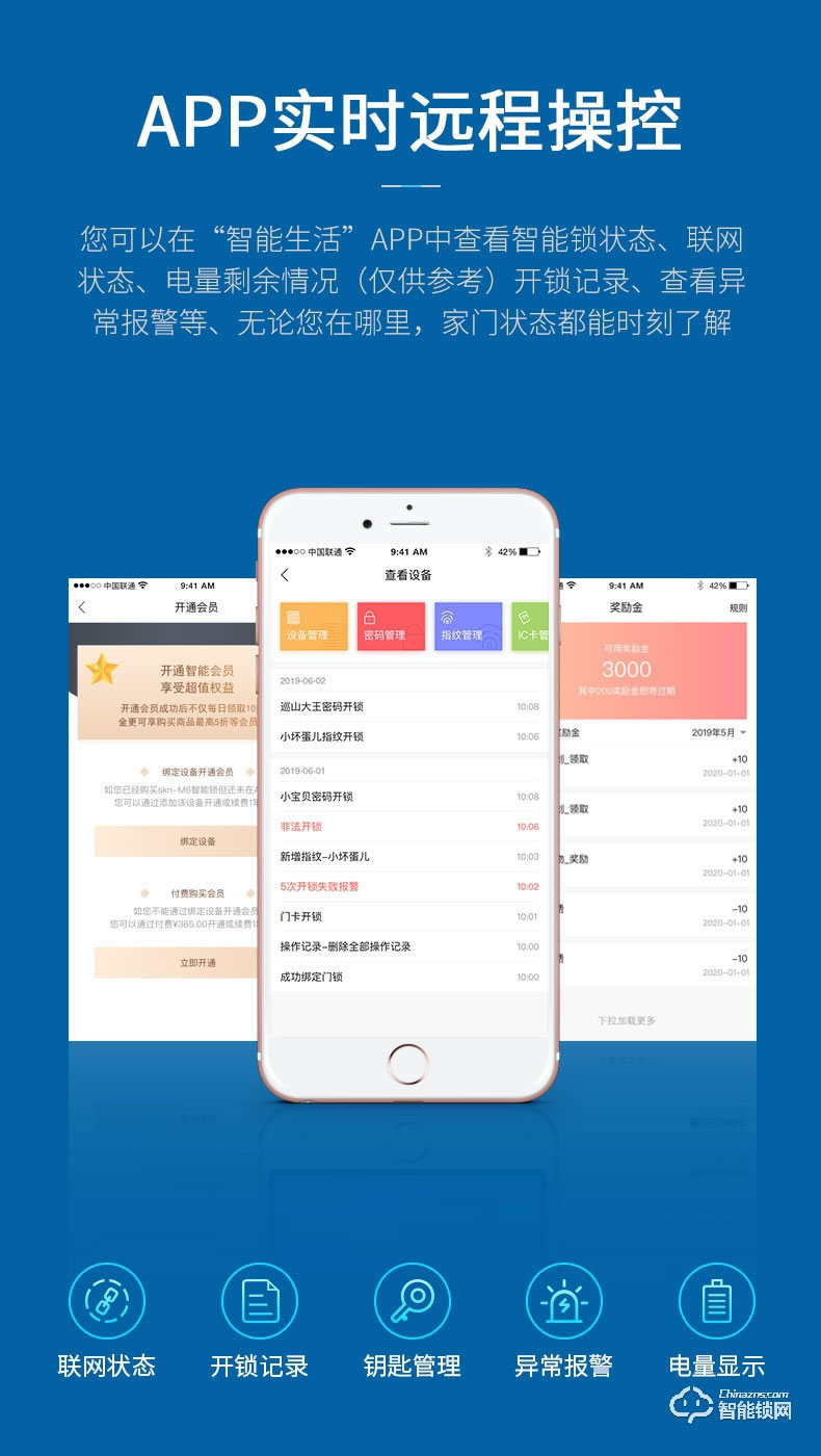 skn智能鎖 M6家用防盜門密碼鎖電子鎖