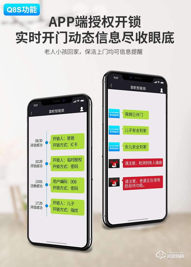掌航智能鎖 Q8全自動(dòng)智能鎖電子密碼鎖