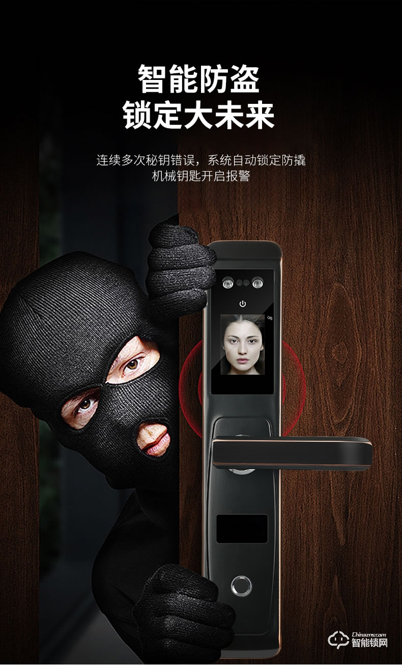 幻侶智能鎖  r2家用防盜門人臉識別智能鎖