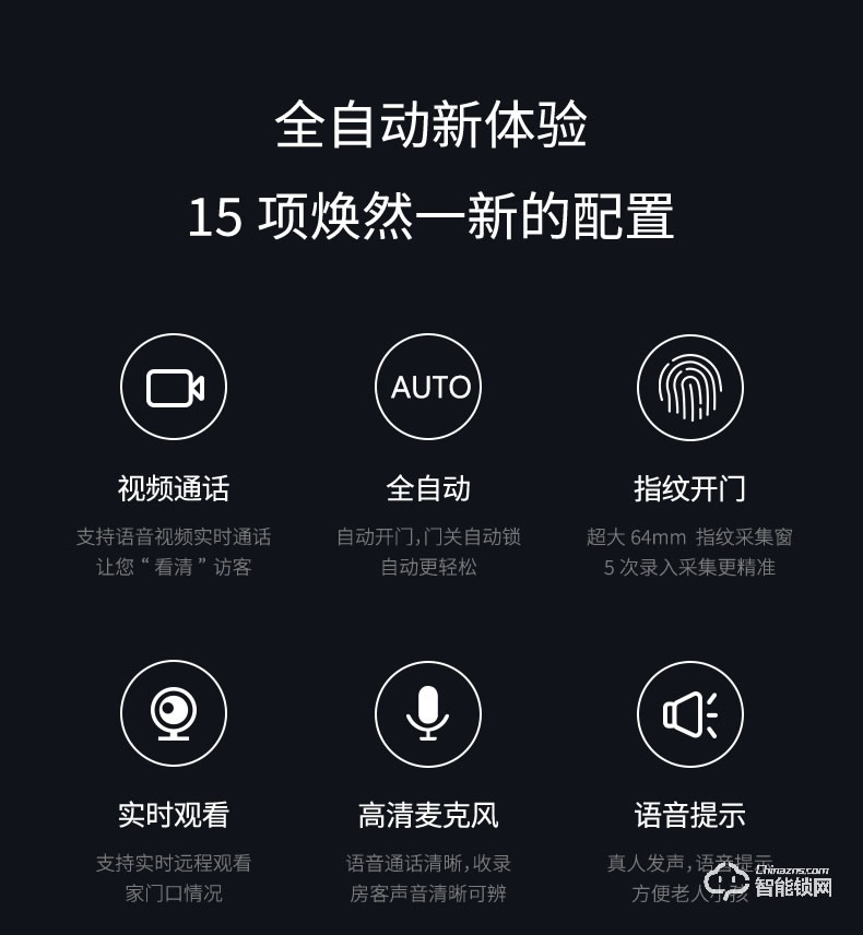 幻侶智能鎖 Q1全自動安防智能防盜門鎖