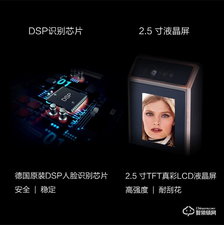 秘堡智能鎖 I系列全自動(dòng)人臉識別密碼鎖