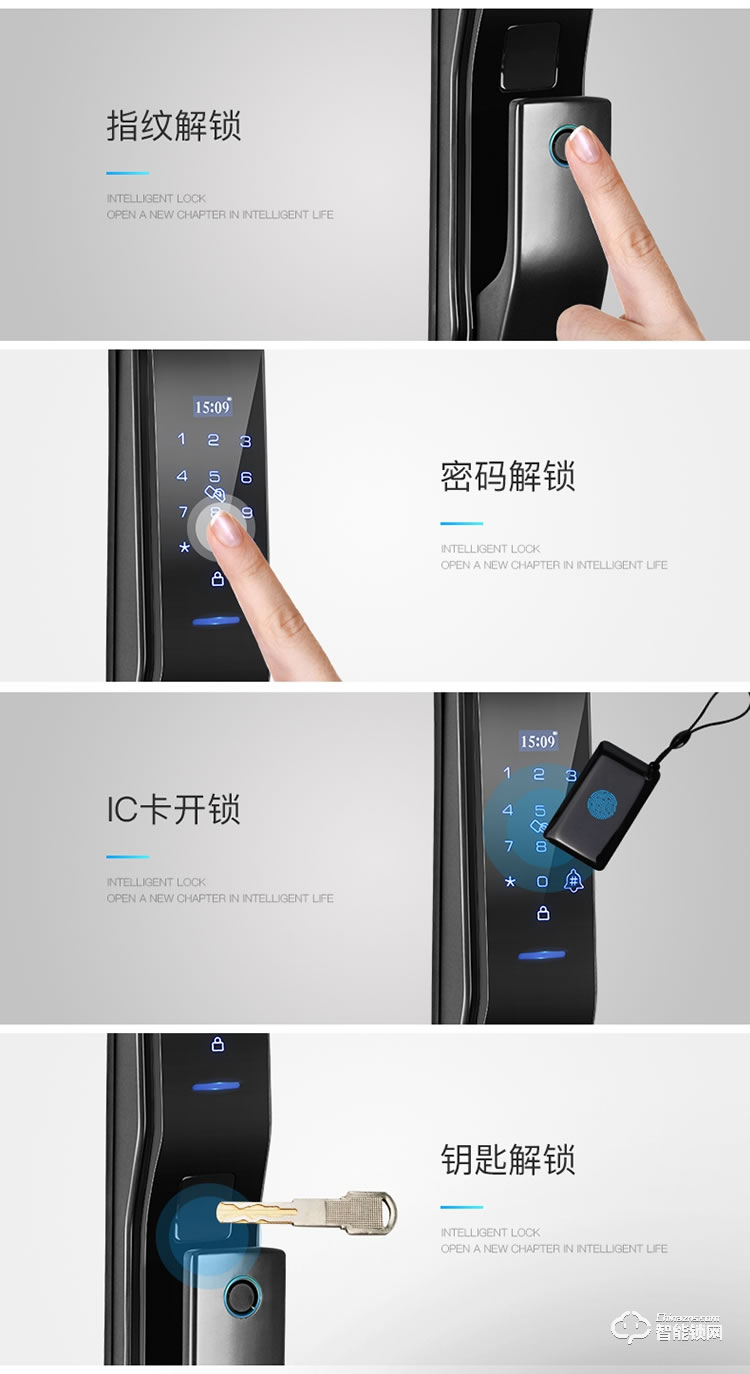 致能家智能鎖 plus1全自動(dòng)智能鎖家用防盜門指紋