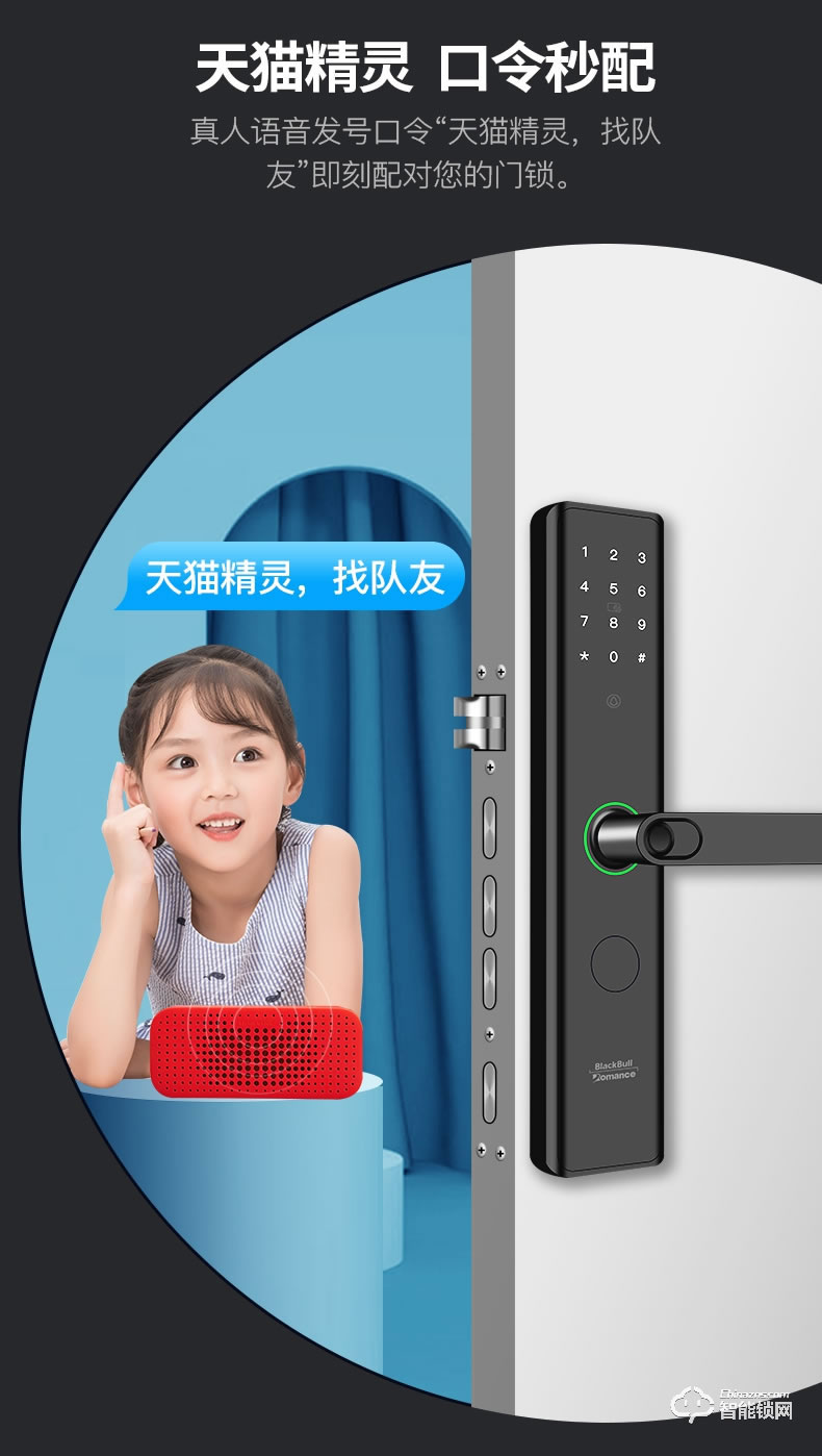 羅曼斯智能鎖 G3家用防盜門(mén)指紋鎖電子門(mén)鎖