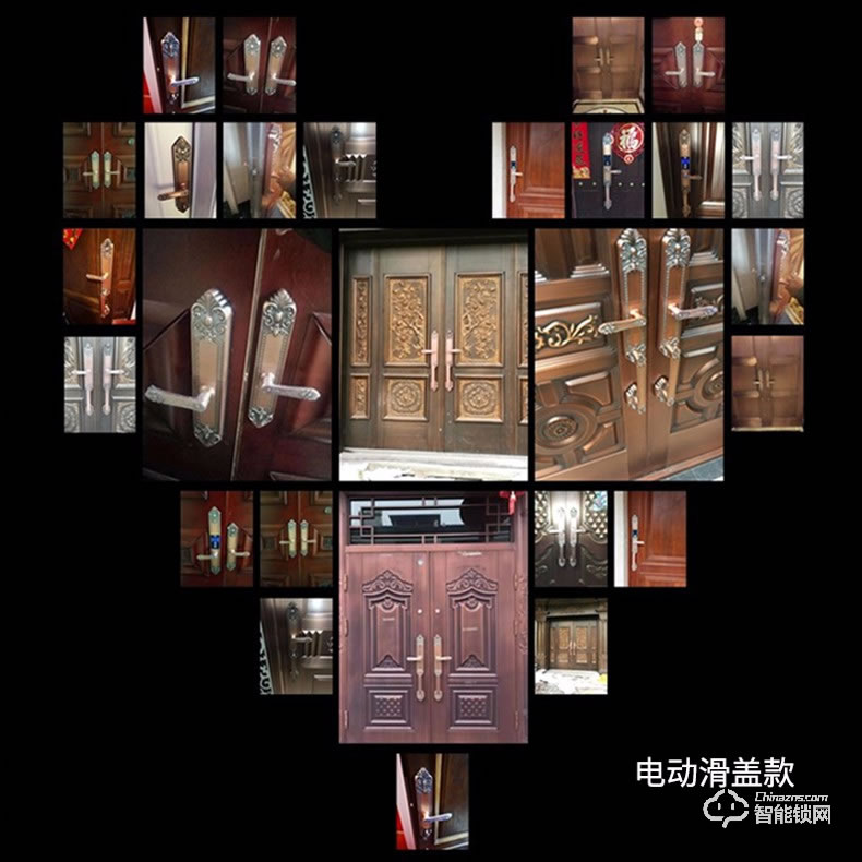 科萊寶智能鎖 KLB-9010歐式別墅雙開門對(duì)開門指紋鎖