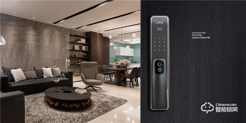 鹿博智能鎖 R8家用全自動推拉式智能鎖