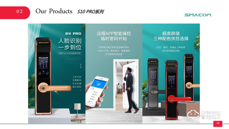 適伽智能鎖 S10PRO全自動推拉家用智能視頻門鎖