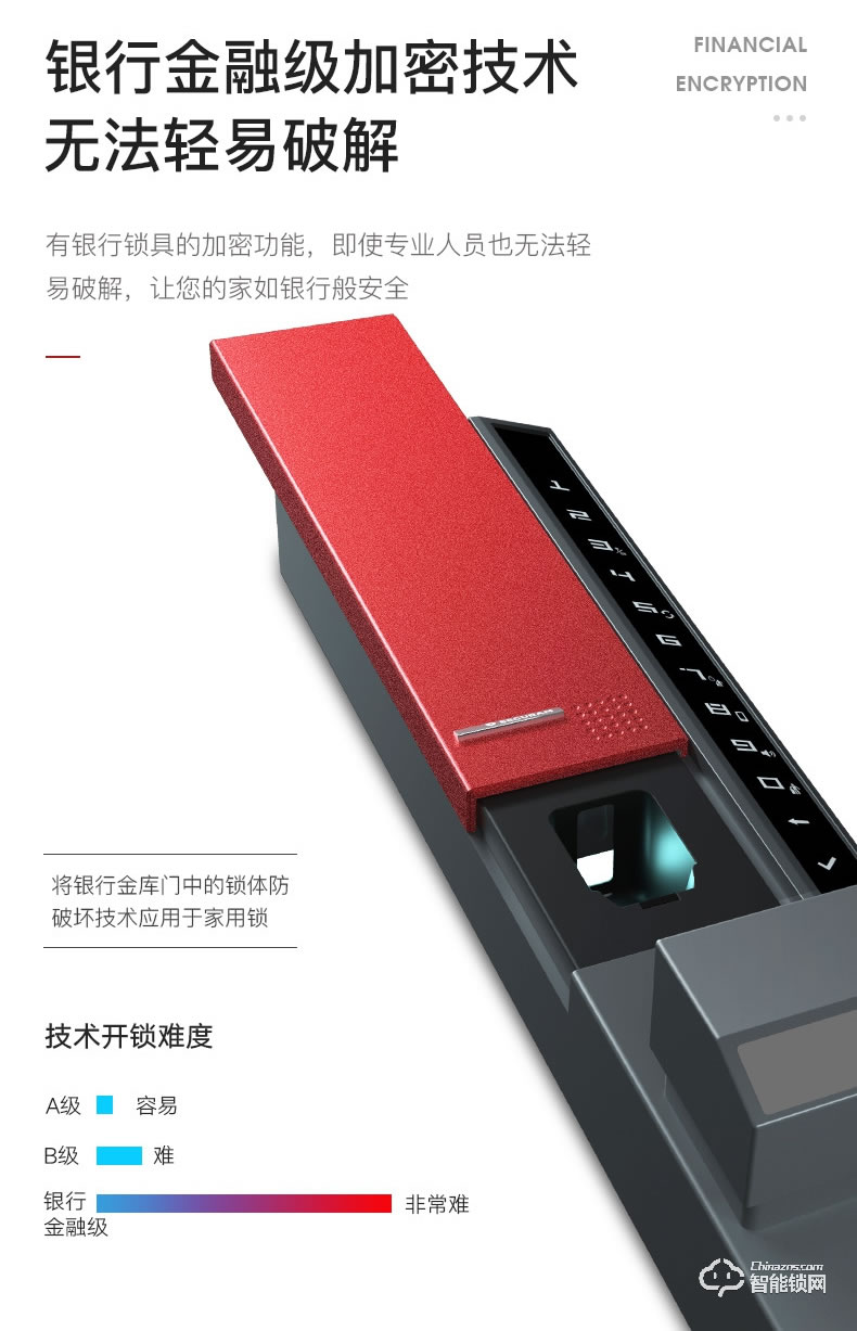 東屋智能鎖 V8指靜脈鎖無線網絡版家用防盜門指紋鎖