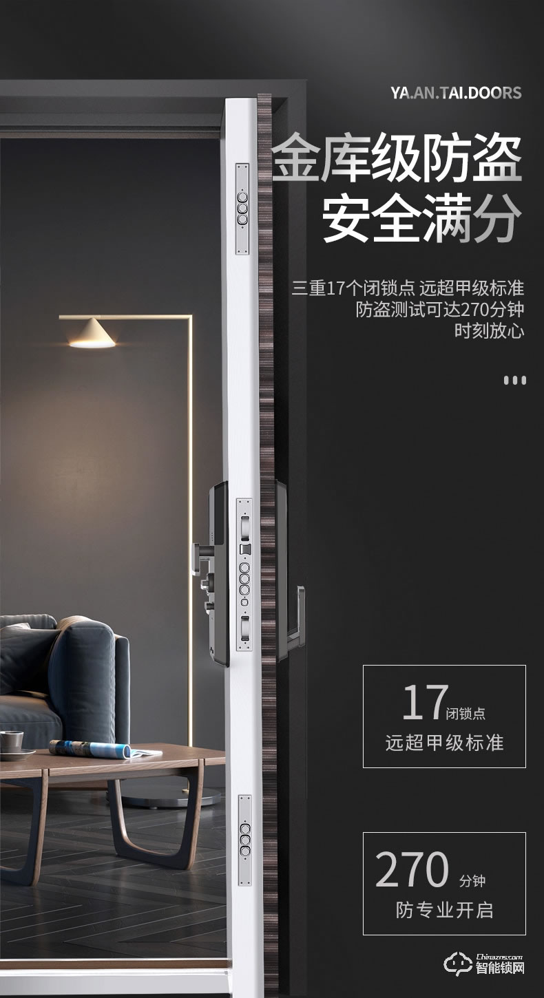 雅安泰智能門 智能入戶門子母門