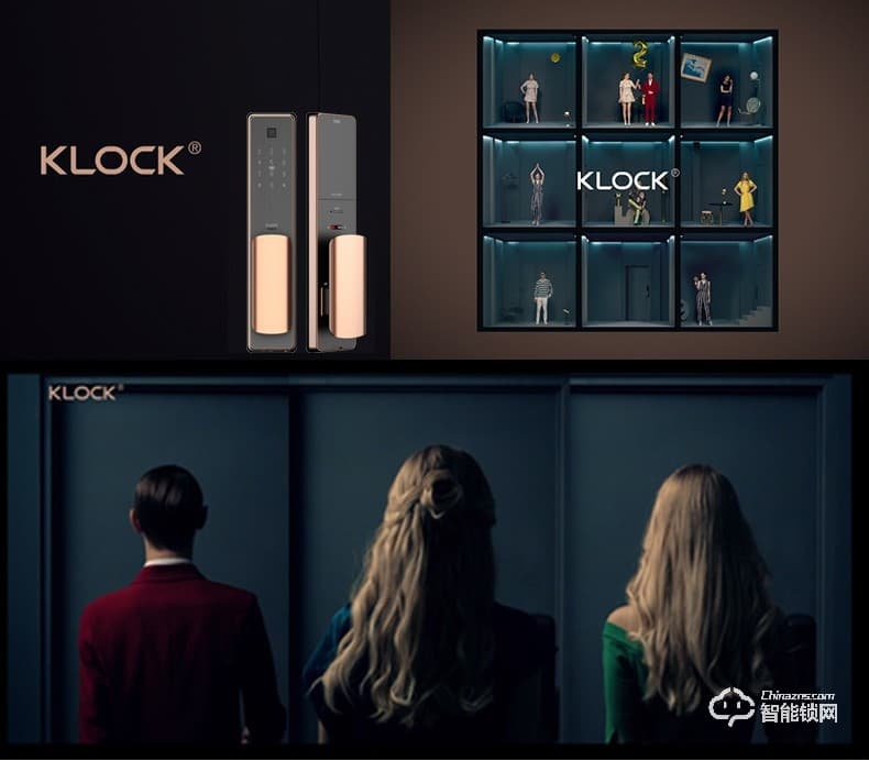 KLOCK智能鎖 一諾KLOCK300物聯網全自動推拉式智能門鎖
