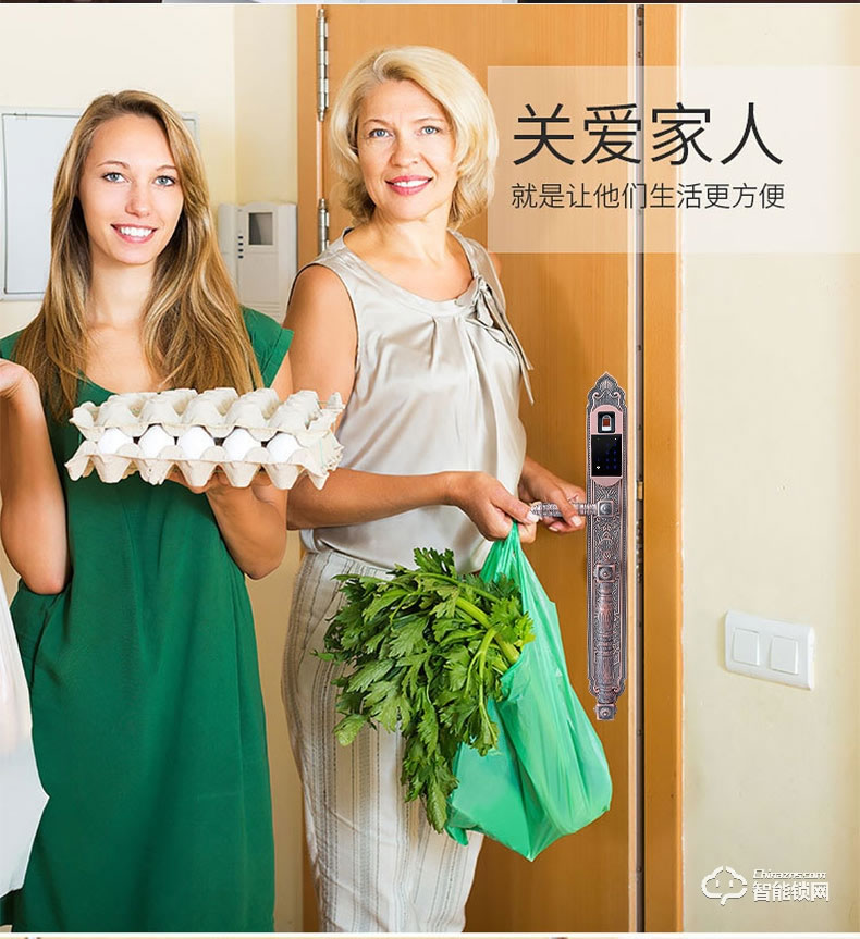 奧富仕智能鎖 AFS-A1573別墅鎖歐式風格大門鎖