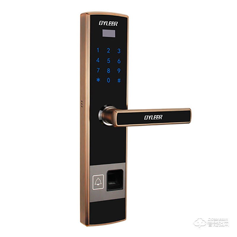 歐儷智能鎖 ZD80直板家用智能指紋門鎖