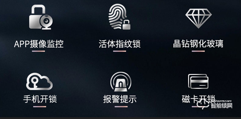 艾仕臣智能鎖 AS-004全自動帶監(jiān)控?cái)z像頭電子鎖