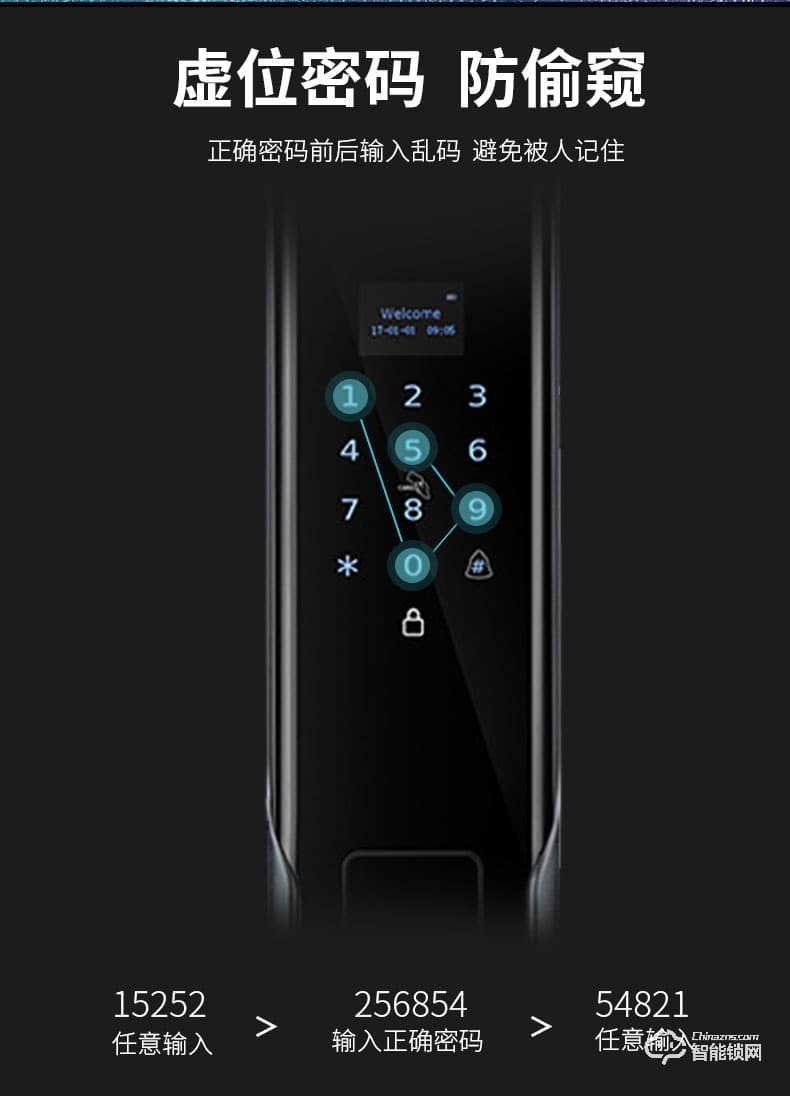 艾仕臣智能鎖 AS-004全自動帶監(jiān)控?cái)z像頭電子鎖