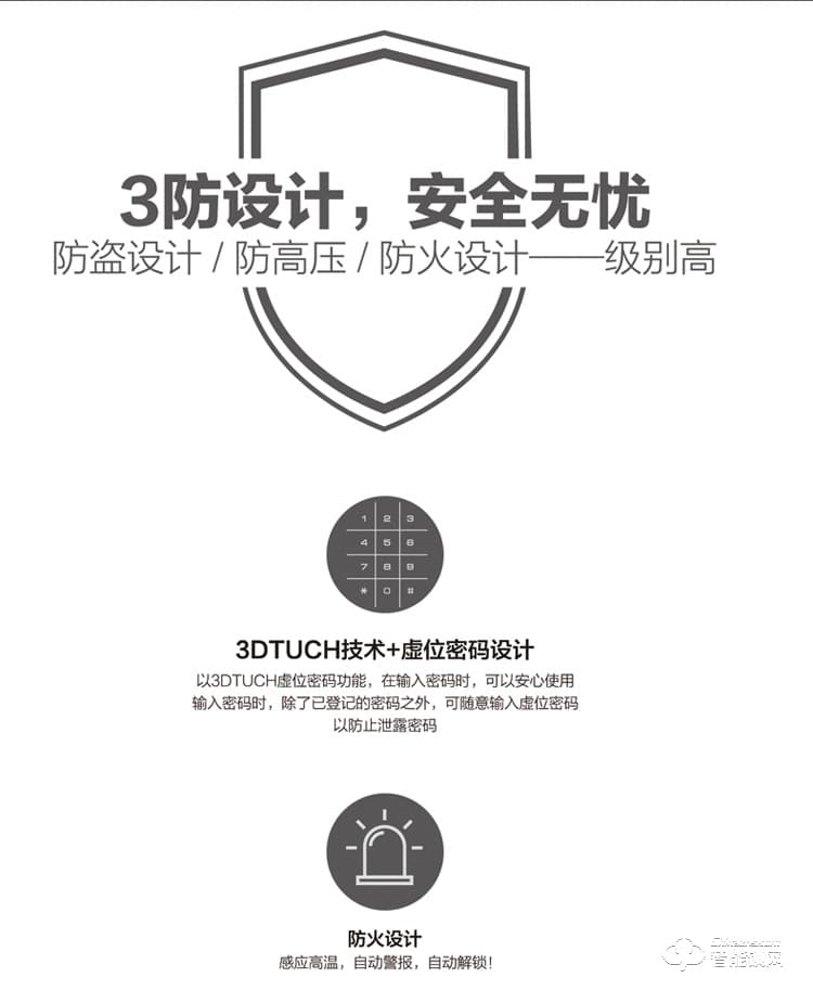 科邁世智能鎖 811P家用防盜門電子鎖大門鎖