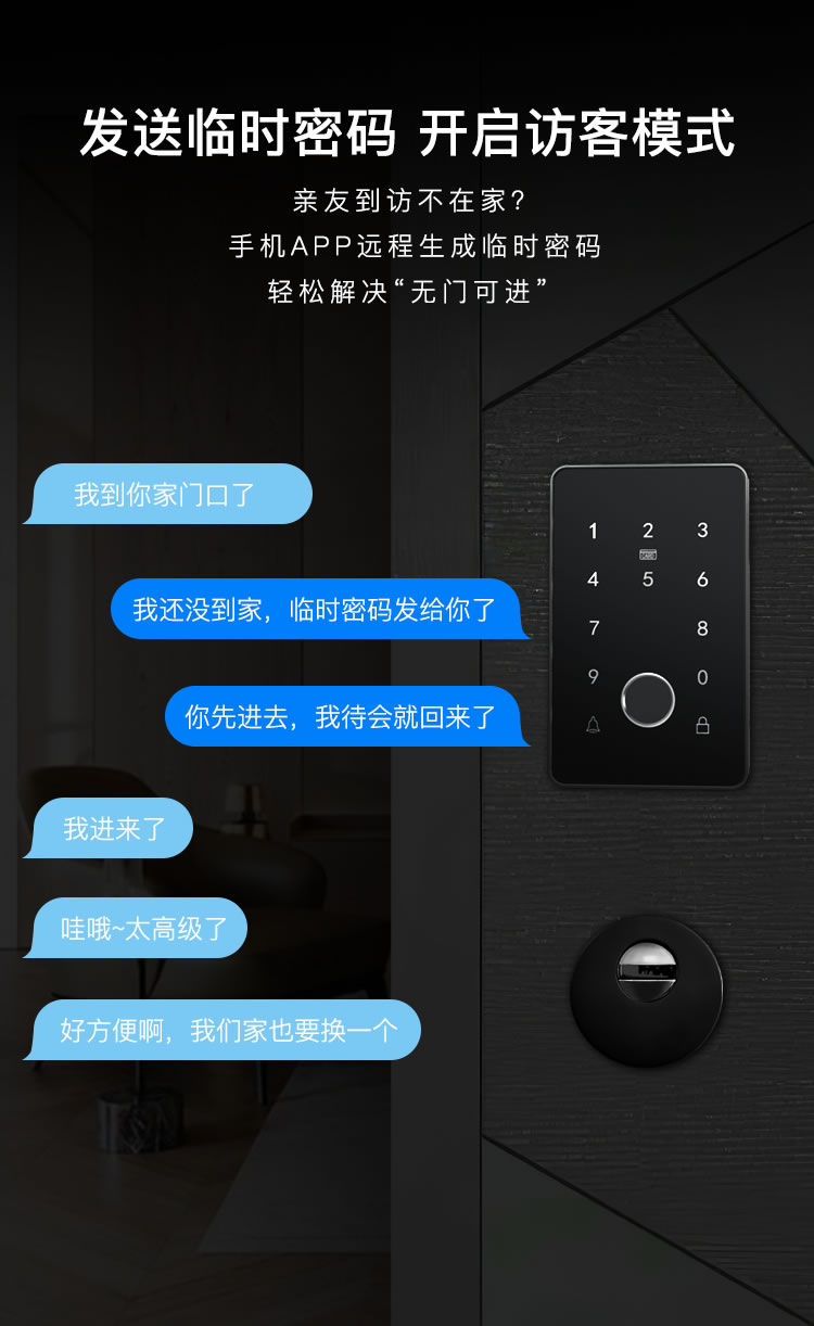 鴻利智能鎖 A36家用防盜門智能鎖