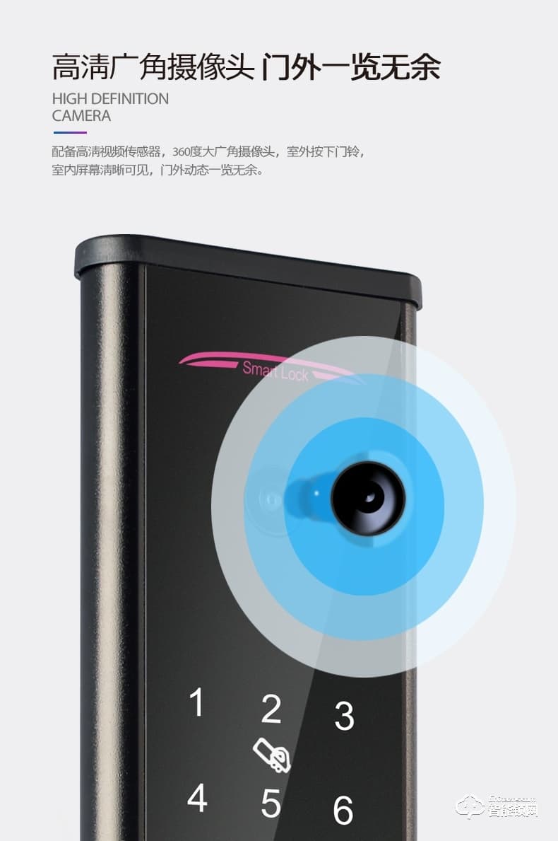 華拓智能鎖 H3X全自動內置快開把手防盜門鎖