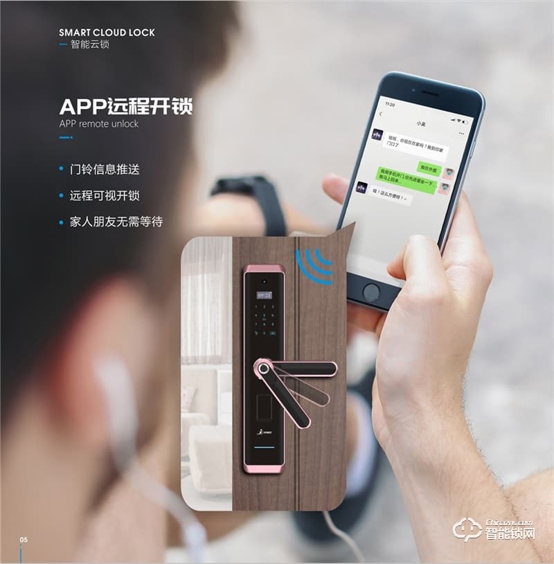 中沃智能鎖 6018全自動人臉識別智能鎖密碼鎖