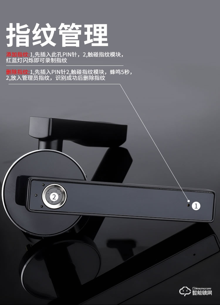 博克智能鎖 M11室內木門指紋鎖