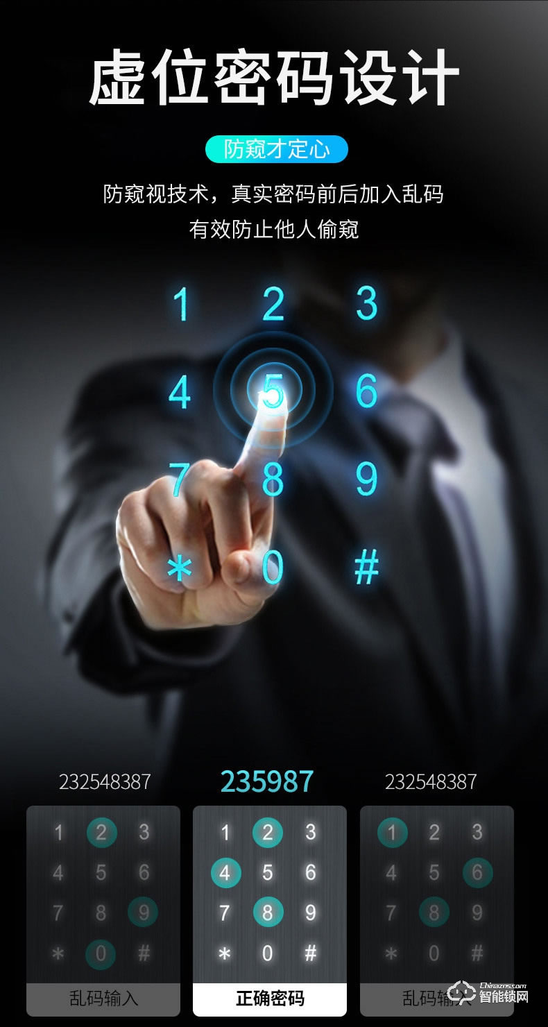 博克智能鎖 I1家用防盜門密碼鎖電子門鎖