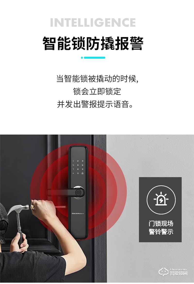迪華曼智能鎖 家用電子防盜門鎖