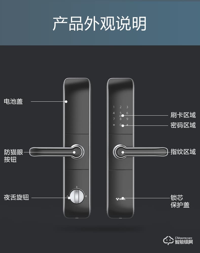 公牛智能鎖 X50全自動(dòng)家用智能電子門鎖