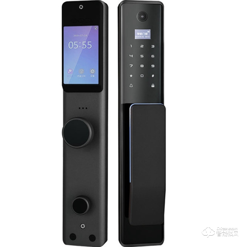 火車(chē)頭智能鎖 帶可視門(mén)鈴貓眼指紋鎖