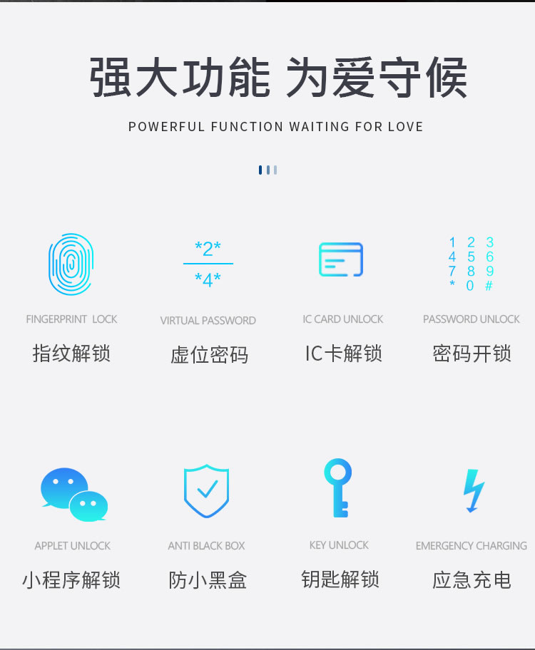 依蒙X7一握開智能指紋鎖