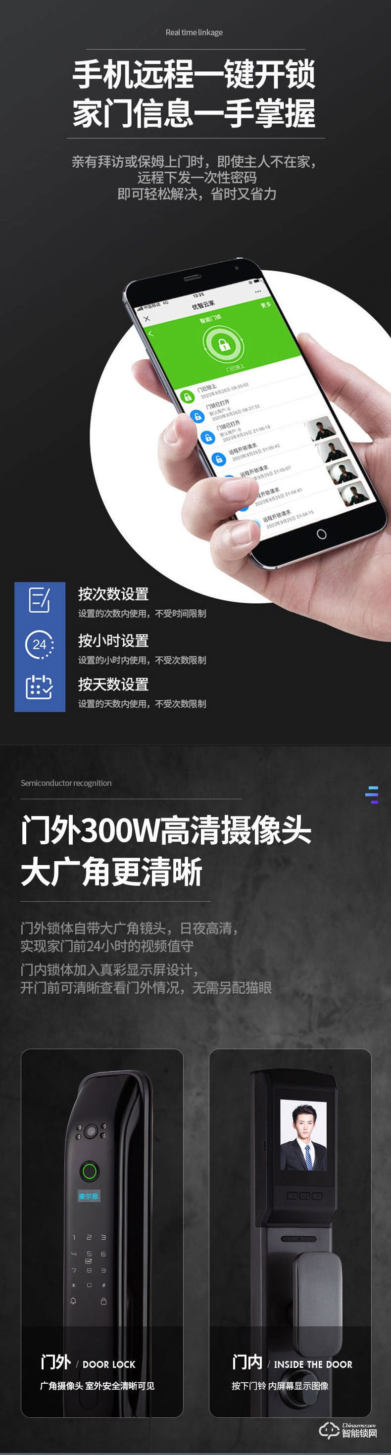 麥爾思智能鎖 R3全自動家用智能門鎖