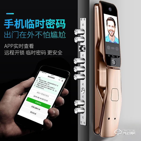 凌振智能鎖 凌振人臉識別智能鎖