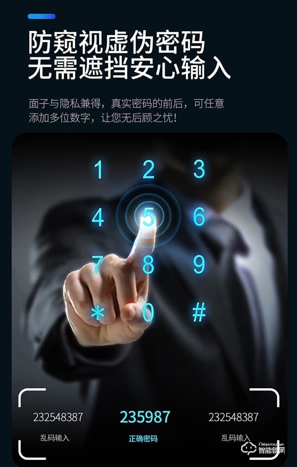 凌振智能鎖 凌振人臉識別智能鎖
