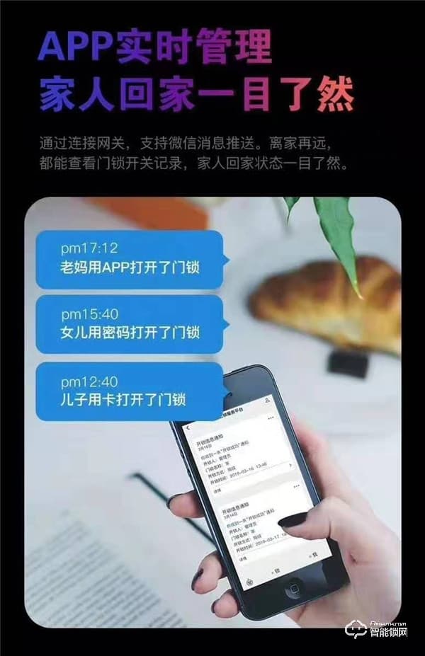 凌振智能鎖 家用全自動人臉識別智能鎖