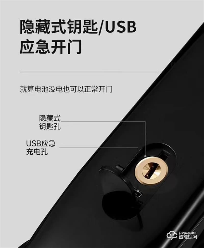 洛克曼S12-2智能鎖3D人臉識(shí)別 超C級(jí)鎖芯