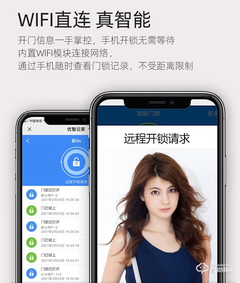 洛克曼S15-2智能鎖3D人臉識別 手機APP遠程抓拍
