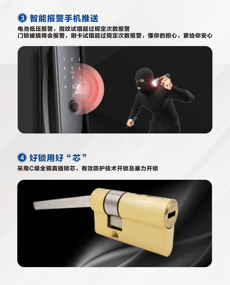 海爾智能鎖50V室內(nèi)帶屏指紋鎖家用防盜門電子門鎖密碼鎖V50