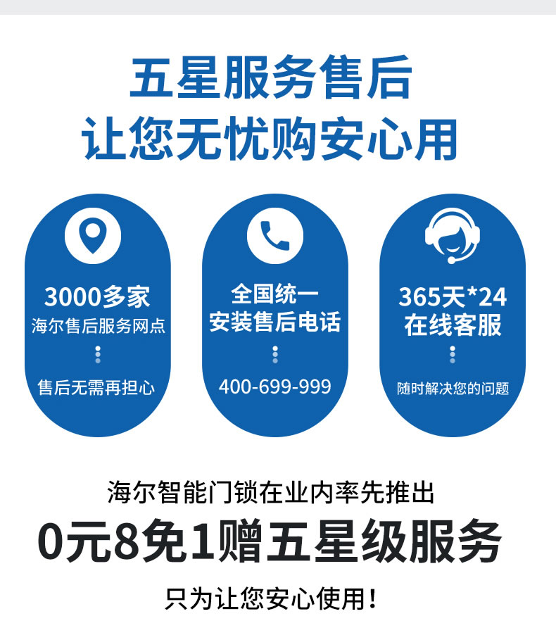 海爾智能鎖23E指紋鎖家用防盜門密碼鎖E23