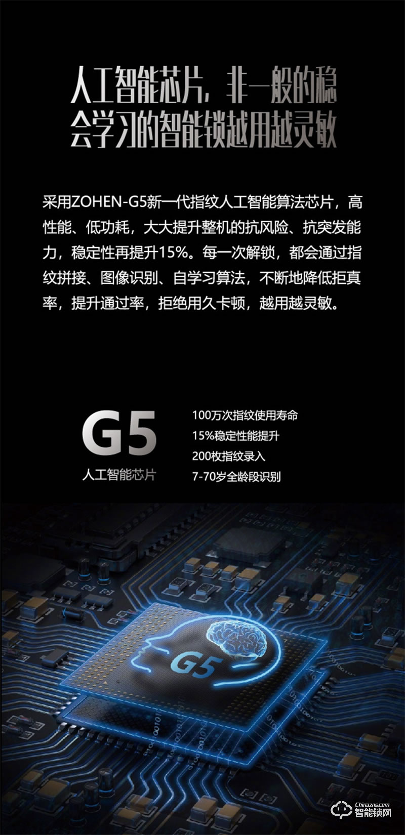 忠恒智能鎖P19 半導體硬核指紋頭