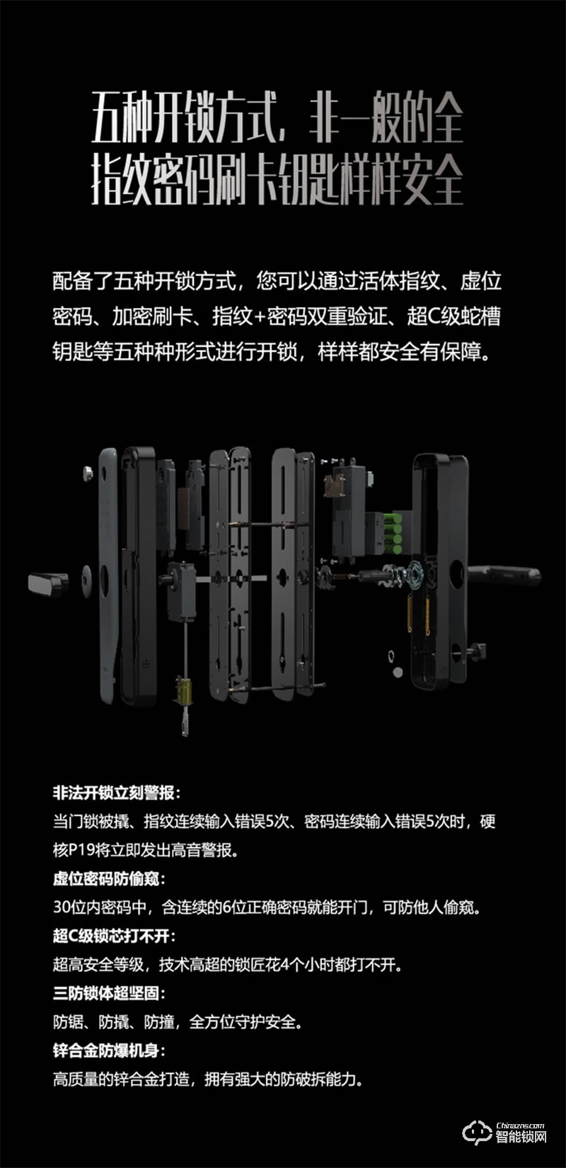 忠恒智能鎖P19 半導體硬核指紋頭