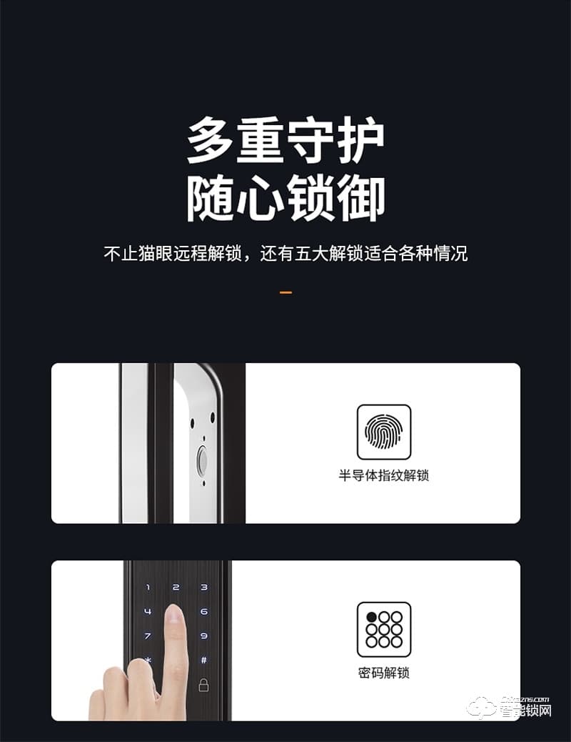 必達(dá)智能鎖F3M 可視大屏 視頻守衛(wèi)