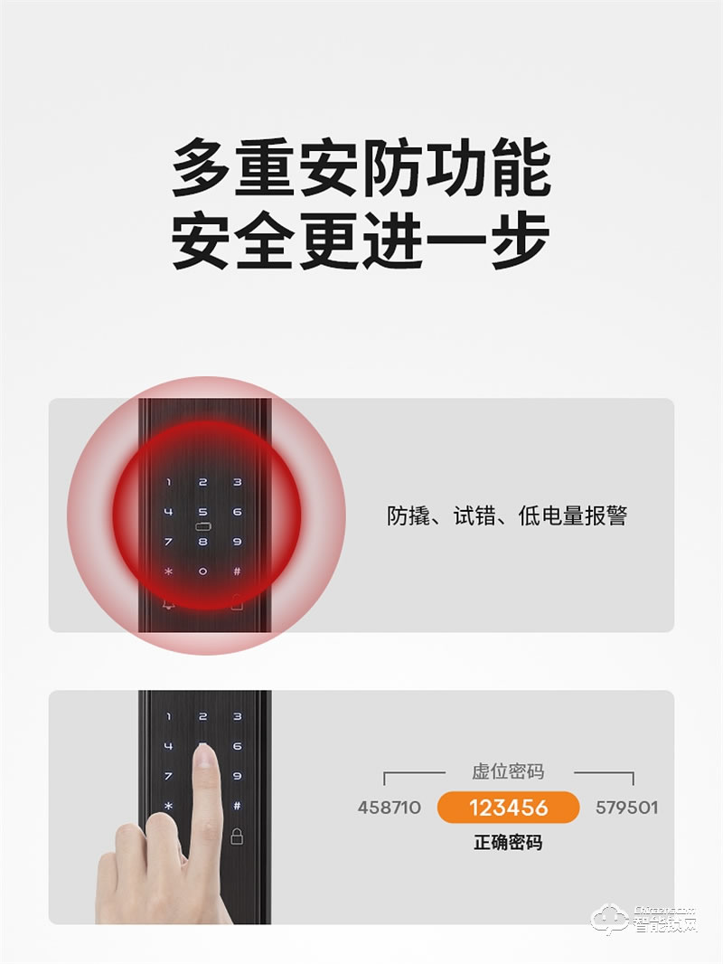 必達(dá)智能鎖F3M 可視大屏 視頻守衛(wèi)