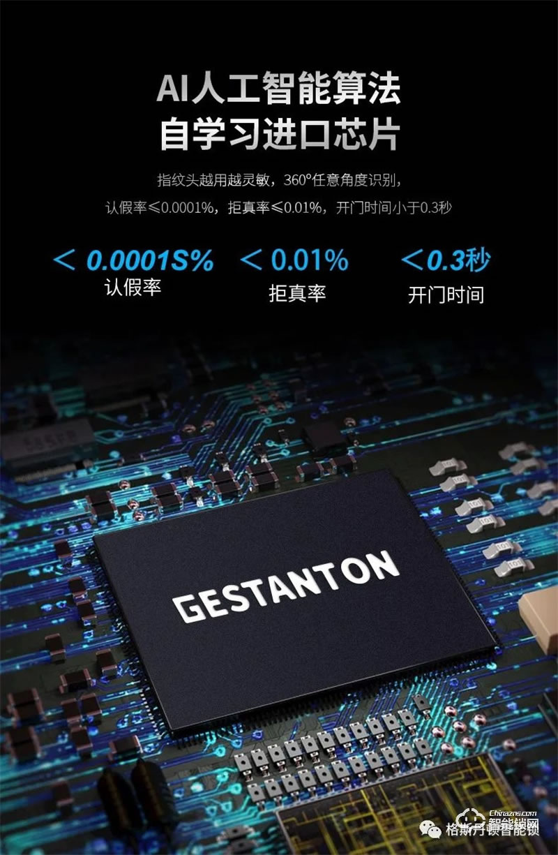 格斯丹頓智能鎖 K2一握開(kāi)智能鎖